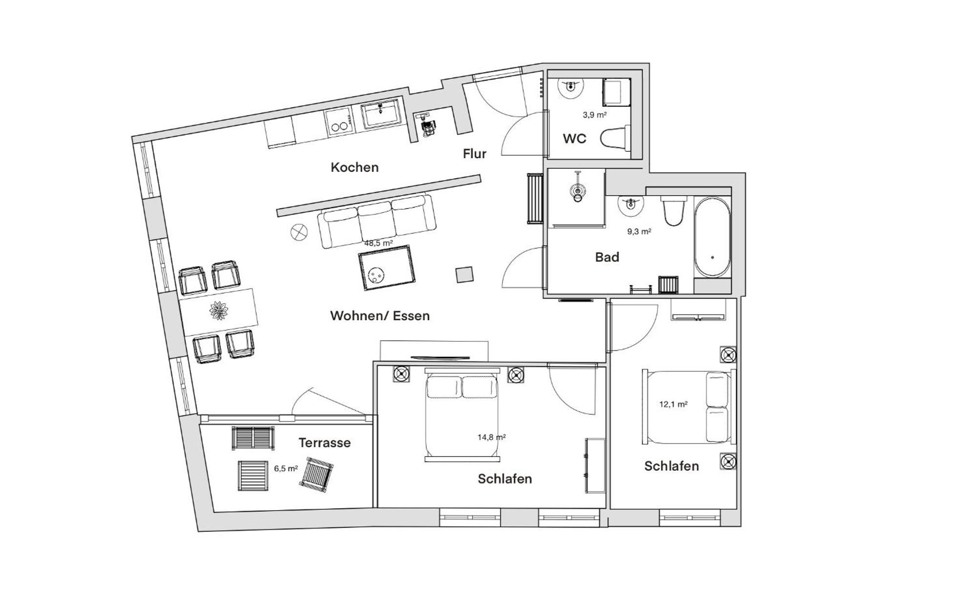 Pineapple Altstadt Iii - 91 Qm - 1x Free Parking
